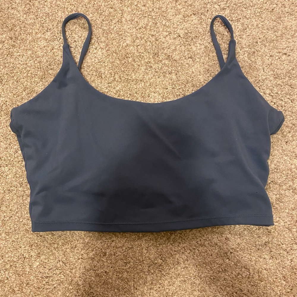 Blue workout top